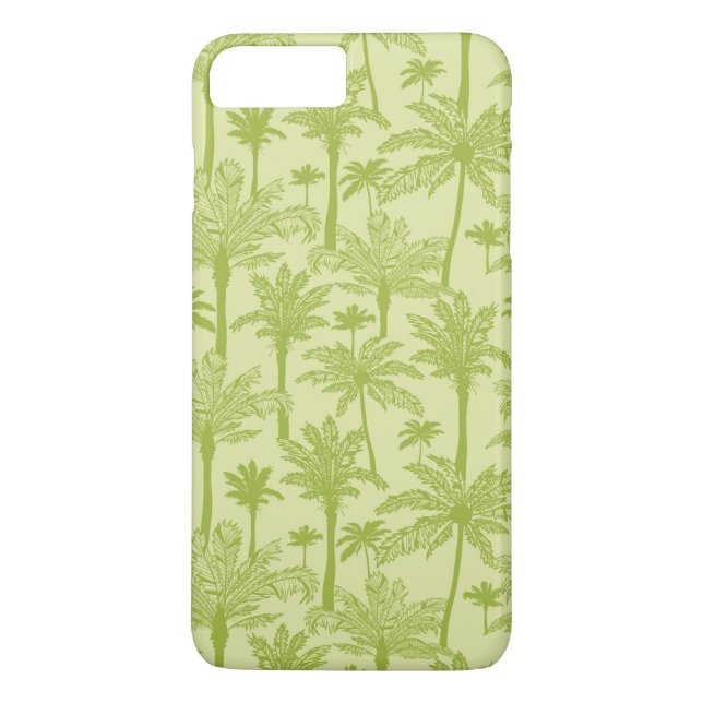 Green Palm Trees Pattern Case-Mate iPhone Case (Back)