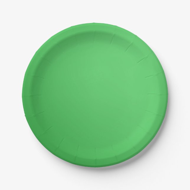 Green Paper plate  (Front)