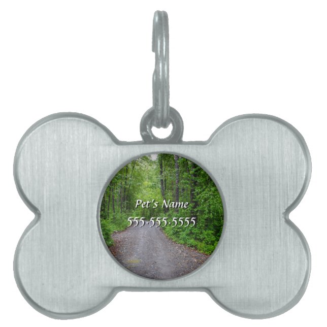Green Paradise Pet Name Tag (Front)