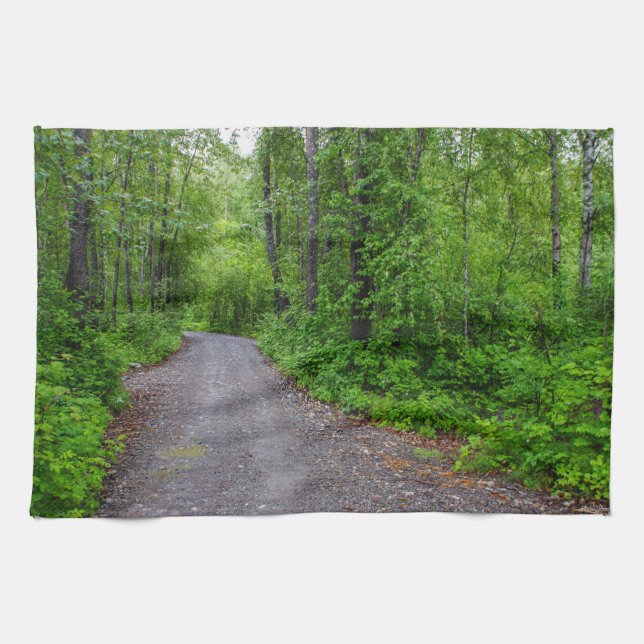 Green Paradise Tea Towel (Horizontal)