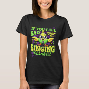 Green Parakeet Budgie Bird Budgerigar for a Bird o T-Shirt