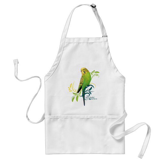 Green Parakeet Standard Apron (Front)