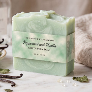 Green Parchment Paper Style Soap Belly Band Invitation Belly Band