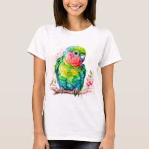 Green Parrot - Cute Baby Bird T-Shirt