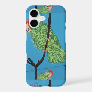 green parrot iphone case