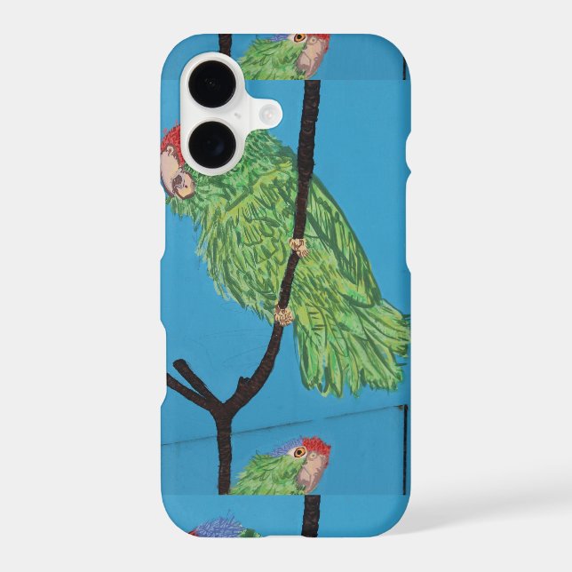 green parrot iphone case (Back)