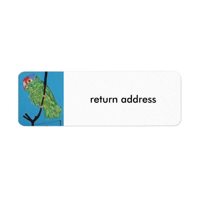 green parrot return address labels (Front)