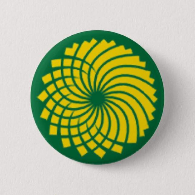 GREEN PARTY 6 CM ROUND BADGE (Front)