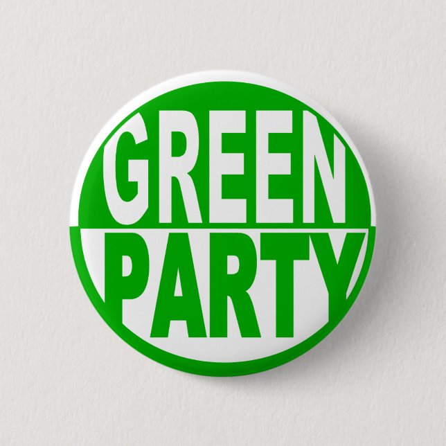Green Party USA 6 Cm Round Badge (Front)