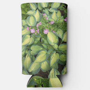 Green Passion Flower Botanical Can Cooler Tropic