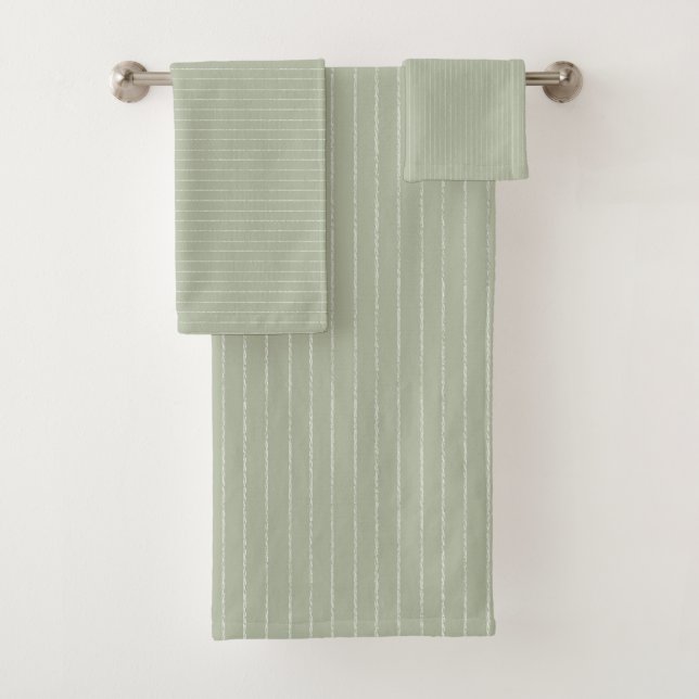 Green pastel. bath towel set (Insitu)