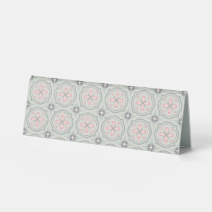 Green Pastel Floral Tiles