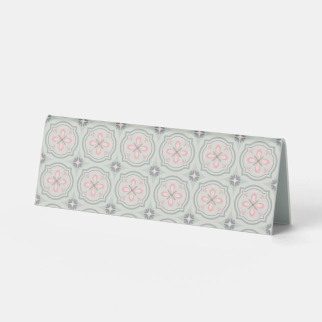 Green Pastel Floral Tiles (Front)