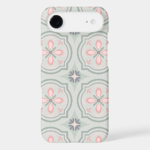 Green Pastel Floral Tiles