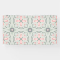 Green Pastel Floral Tiles
