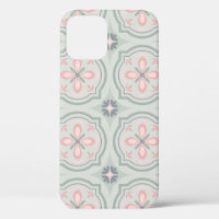 Green Pastel Floral Tiles