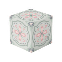 Green Pastel Floral Tiles