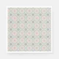 Green Pastel Floral Tiles