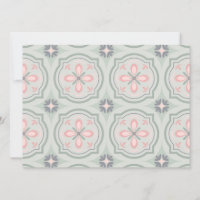 Green Pastel Floral Tiles