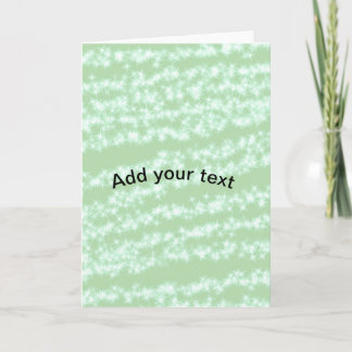 Green pastel glitter sparkle name text boho retro  card