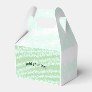 Green pastel glitter sparkle name text boho retro  favour box
