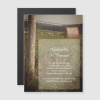 Green Pastures Country Farm Wedding Save the Date
