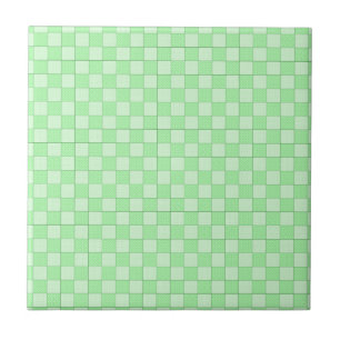 Green Patchwork Pattern Ceramic Tile