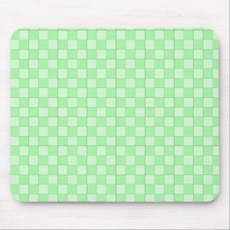 Green Patchwork Pattern Mouse Pad