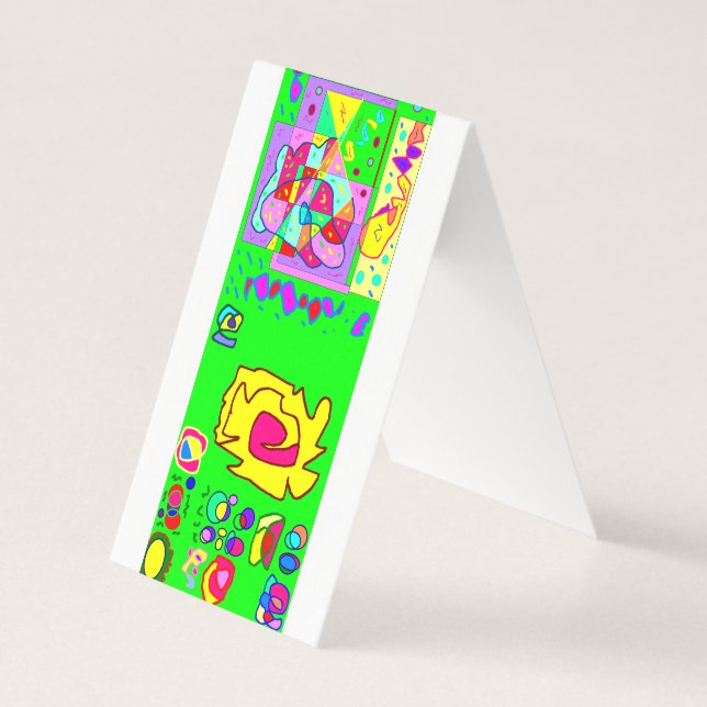 Green pattern card no message printed both sides (Front)