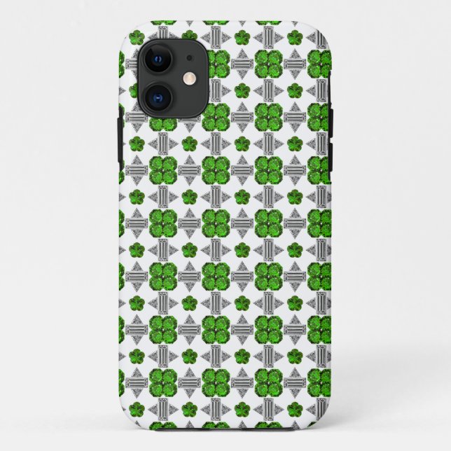 Green Pattern Case-Mate iPhone Case (Back)