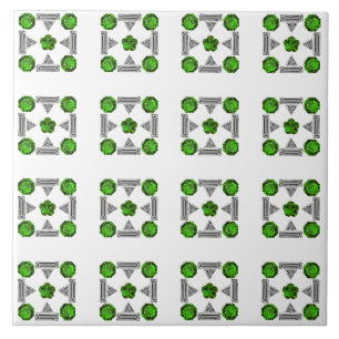 Green Pattern Ceramic Tile