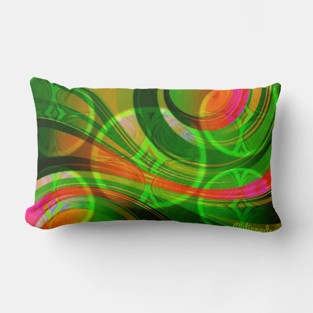  Green Pattern Cushion (Front)