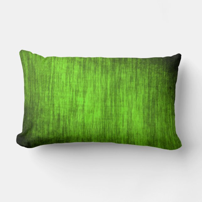 green pattern lumbar cushion (Front)