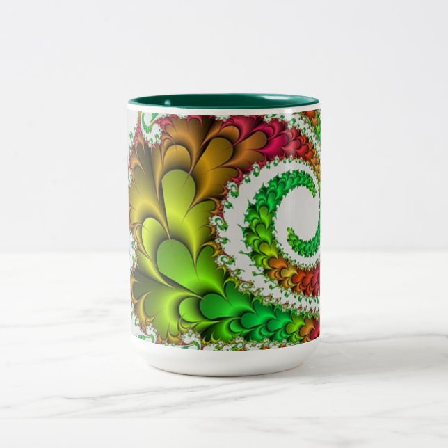 Green Pattern Mug (Center)