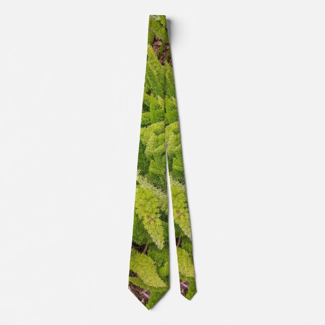 Green pattern  Neck Tie (Front)