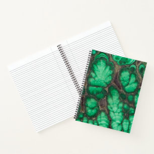 Green Patterned Malachite Notebook