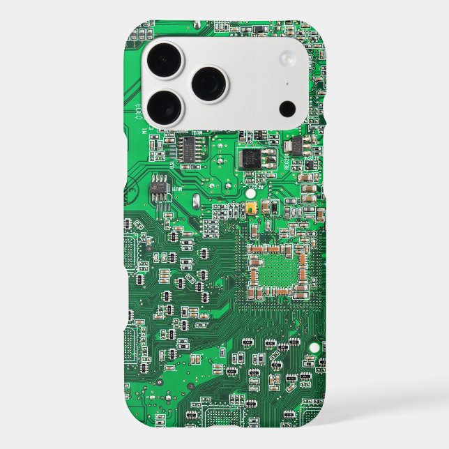 Green PCB Circuit Board Design for IT Pros (Back)