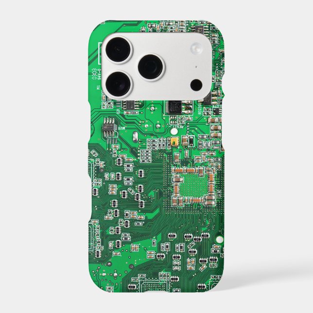 Green PCB Circuit Board Design for IT Pros (Back)
