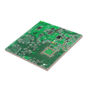 Green PCB Circuit Board Design for IT Pros Ceramic Tile