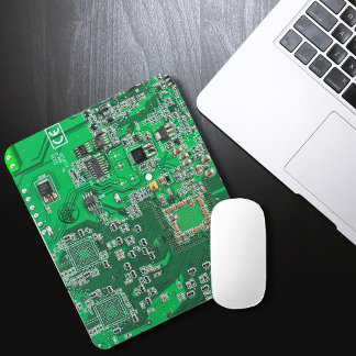 Green PCB Circuit Board Design for IT Pros Mouse Pad