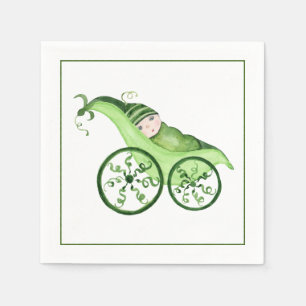 Green Pea Baby Stroller and Baby Napkin