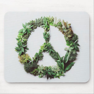 Green Peace Mouse Pad