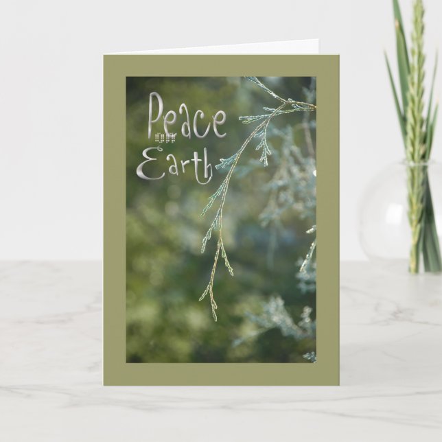Green Peace on Earth Christmas Card (Front)