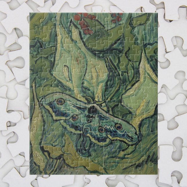 Green Peacock (Emperor) Moth by Vincent van Gogh Jigsaw Puzzle (Creator Uploaded)