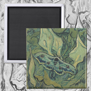 Green Peacock (Emperor) Moth by Vincent van Gogh Magnet