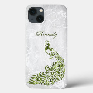 Green Peacock Personalised iPhone X case