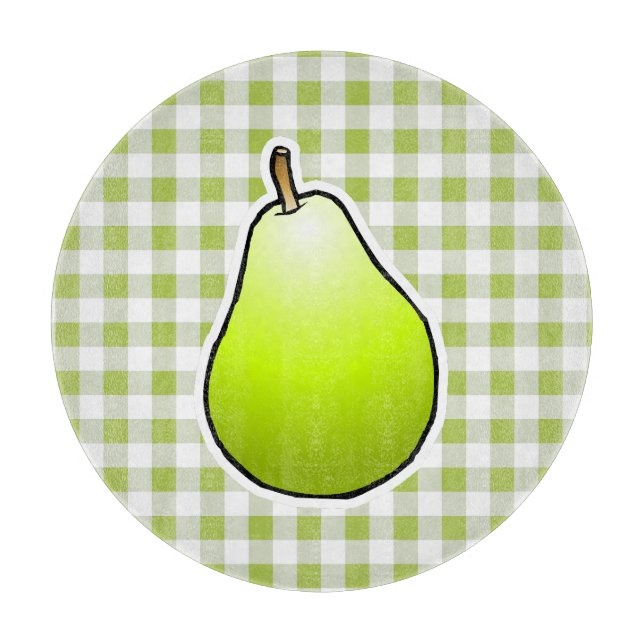 Green Pear Cutting Board (Front)