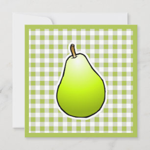 Green Pear for Mothers Day Card