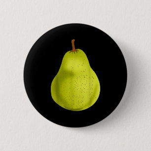 Green Pear Funny Fruit Costume 6 Cm Round Badge
