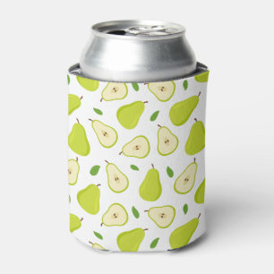 Green Pear Pattern Can Cooler